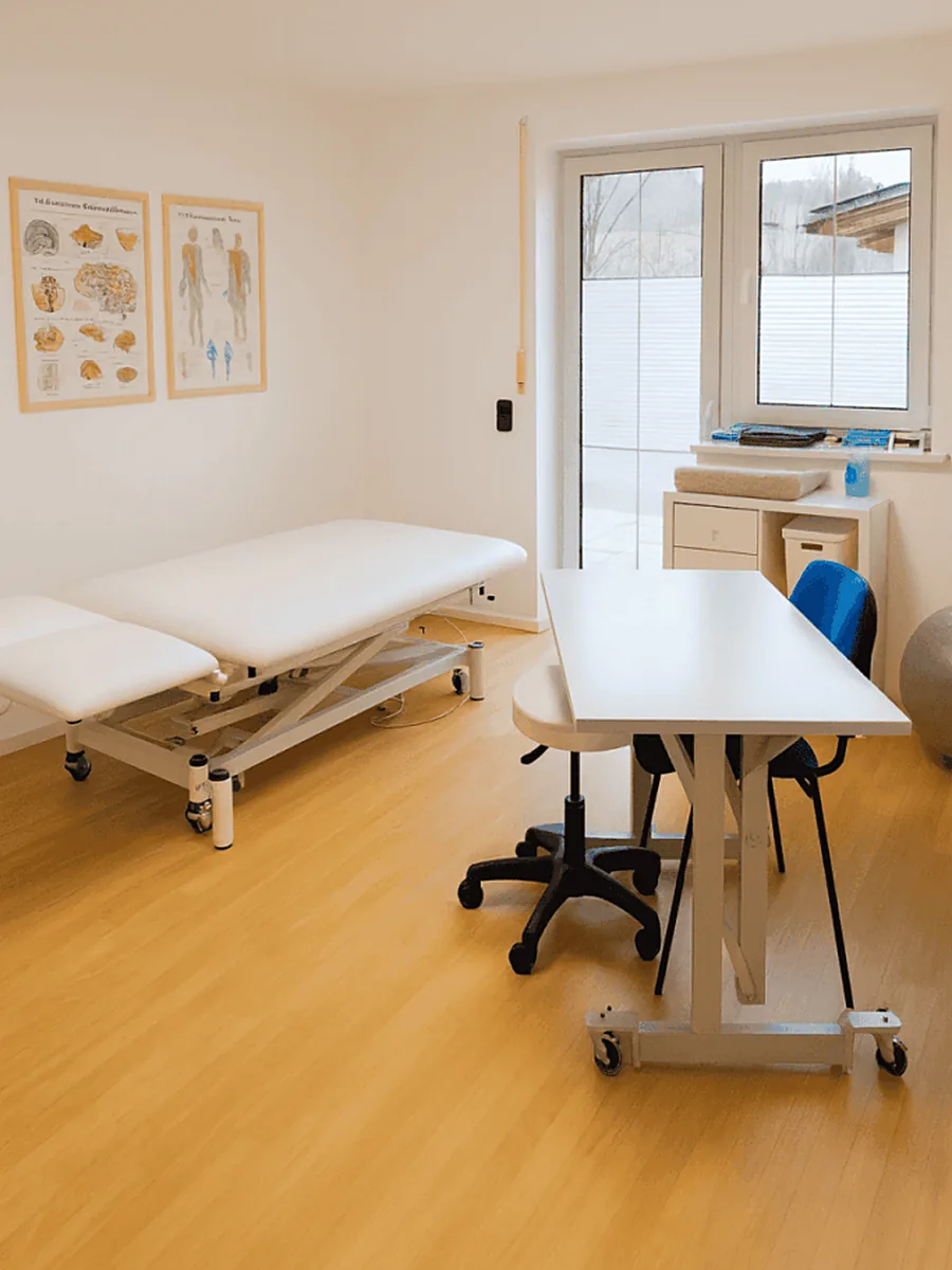 Heller und ruhiger Therapieraum